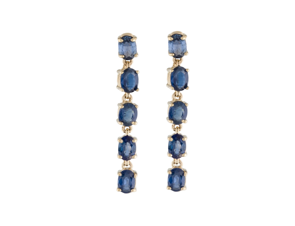 Cascade Sapphire Drop Earrings